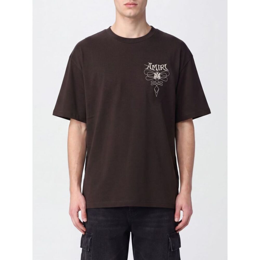 Amiri Men Amiri Short-Sleeved Cotton T-Shirt With Logo Print